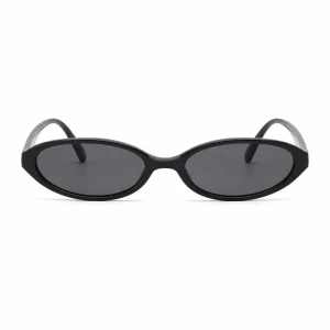 Elegant Narrow Oval Sunglasses – Sleek Arms & Universal Fit