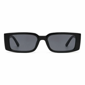 VIBE CHECK Square Sunglasses – Sleek Narrow Frame with Bold Attitude