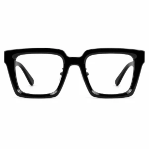 Bold Geometric Square Glasses for Women Men | Tall Arms & Universal Nose Pads